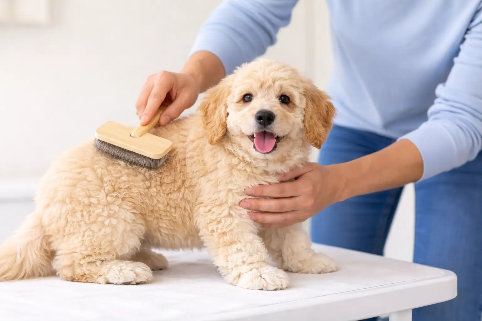 Dierenartstraining aan huis met hond